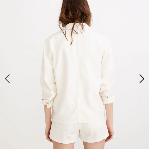 Madewell Drakefield Shirt-Jacket in Ecru - Picture 9 of 10